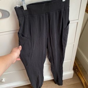 Black Lululemon light weight joggers